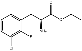 Phenylalanine, 3-chloro-2-fluoro-, ethyl ester Struktur