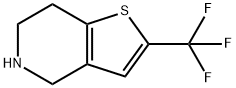 4,5,6,7-Tetrahydro-2-(trifluoromethyl)thieno[3,2-c]pyridine Struktur