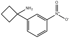 1-(3-nitrophenyl)cyclobutan-1-amine Struktur