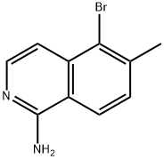 1-Isoquinolinamine, 5-bromo-6-methyl- Struktur