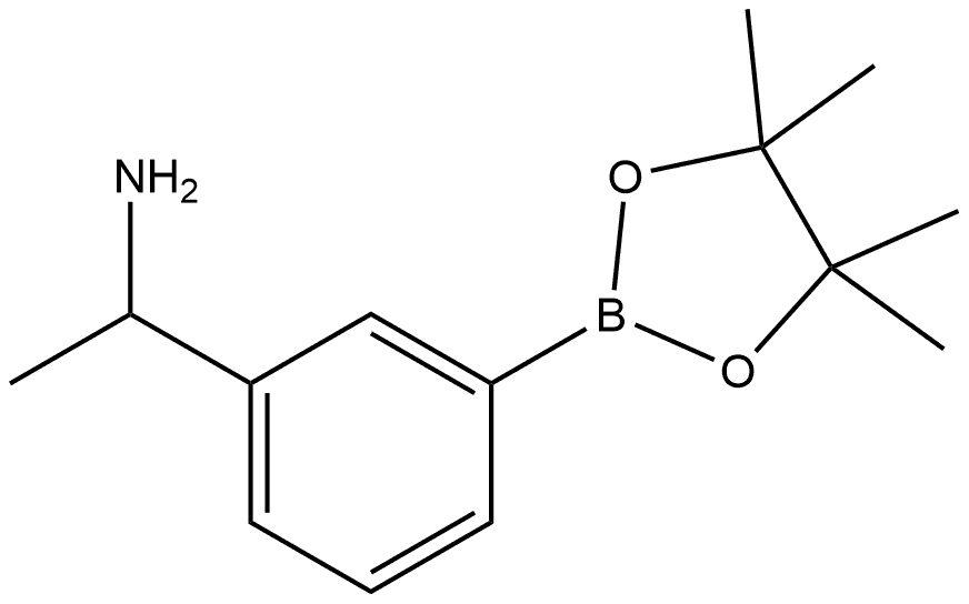 Benzenemethanamine, α-methyl-3-(4,4,5,5-tetramethyl-1,3,2-dioxaborolan-2-yl)- Struktur