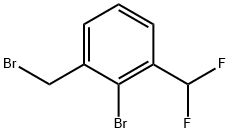 2-Bromo-3-(difluoromethyl)benzyl bromide Struktur