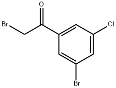 3-Bromo-5-chlorophenacyl bromide Struktur