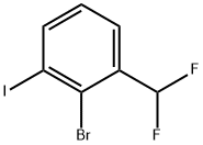 2-Bromo-3-iodobenzal fluoride Struktur