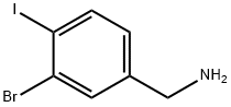 Benzenemethanamine, 3-bromo-4-iodo- Struktur