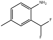 Benzenamine, 2-(difluoromethyl)-4-methyl- Struktur