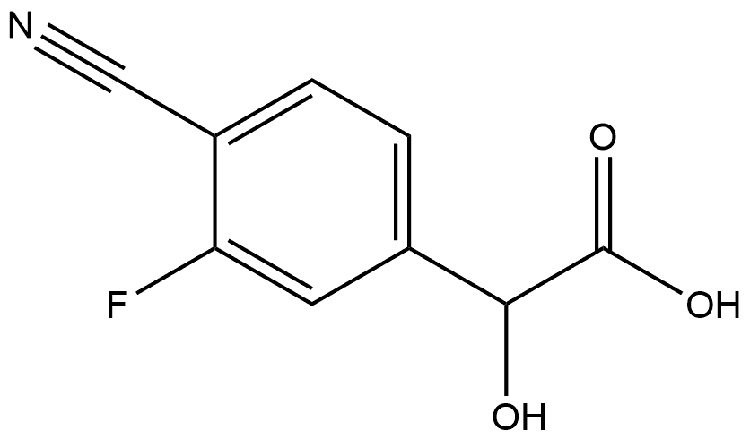 4-Cyano-3-fluoromandelic acid Structure