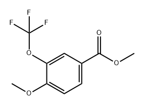 Benzoic acid, 4-methoxy-3-(trifluoromethoxy)-, methyl ester Struktur