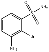 3-Amino-2-bromobenzenesulphonamide Struktur