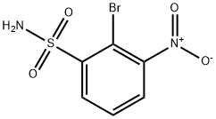 2-Bromo-3-nitrobenzenesulphonamide Struktur