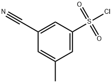 Benzenesulfonyl chloride, 3-cyano-5-methyl- Struktur