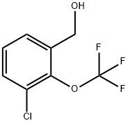 Benzenemethanol, 3-chloro-2-(trifluoromethoxy)- Struktur