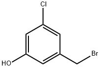 3-(Bromomethyl)-5-chlorophenol Struktur