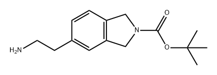 2H-Isoindole-2-carboxylic acid, 5-(2-aminoethyl)-1,3-dihydro-, 1,1-dimethylethyl ester Struktur