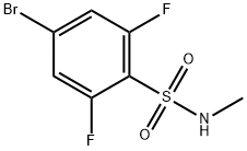 4-Bromo-2,6-difluoro-N-methylbenzenesulfonamide Struktur