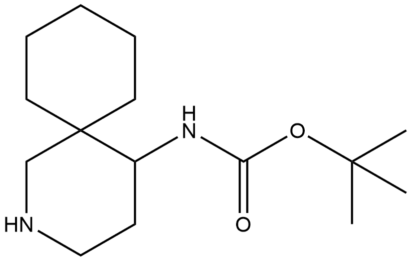 1,1-Dimethylethyl N-2-azaspiro[5.5]undec-5-ylcarbamate Struktur