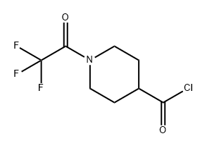 4-Piperidinecarbonyl chloride, 1-(2,2,2-trifluoroacetyl)- Struktur