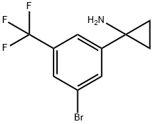 1-(3-Bromo-5-trifluoromethyl-phenyl)-cyclopropylamine Struktur