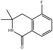 1(2H)-Isoquinolinone, 5-fluoro-3,4-dihydro-3,3-dimethyl- Struktur