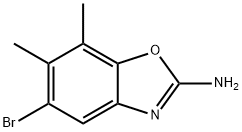 2-Benzoxazolamine, 5-bromo-6,7-dimethyl- Struktur