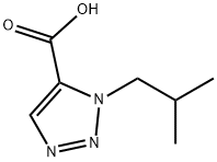 1H-1,2,3-Triazole-5-carboxylic acid, 1-(2-methylpropyl)- Struktur