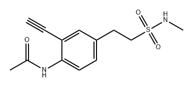 Acetamide, N-[2-ethynyl-4-[2-[(methylamino)sulfonyl]ethyl]phenyl]-