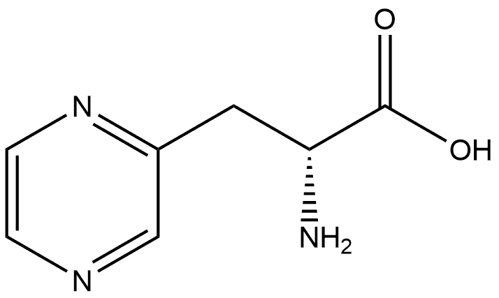 (2R)-2-Amino-3-pyrazin-2-ylpropanoic acid Struktur