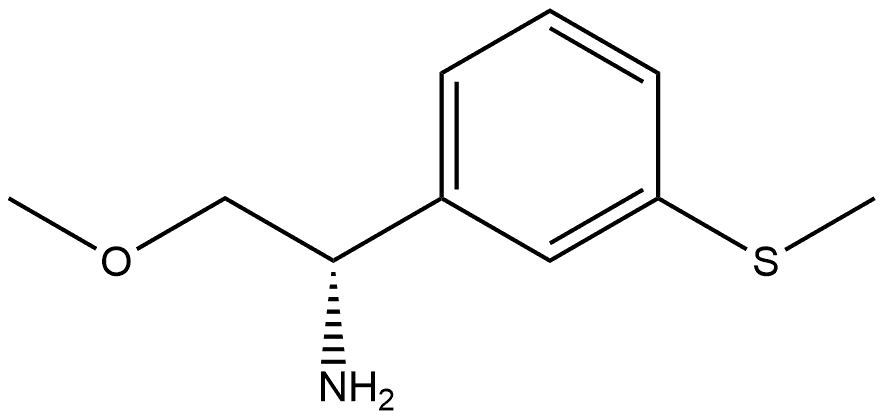 (S)-2-methoxy-1-(3-(methylthio)phenyl)ethan-1-amine Struktur