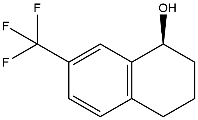 (S)-7-(trifluoromethyl)-1,2,3,4-tetrahydronaphthalen-1-ol Struktur