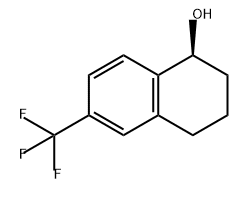 1-Naphthalenol, 1,2,3,4-tetrahydro-6-(trifluoromethyl)-, (1S)- Struktur