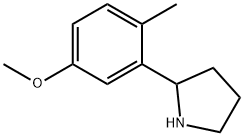 2-(5-methoxy-2-methylphenyl)pyrrolidine Struktur