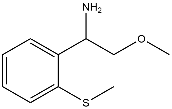 2-methoxy-1-(2-(methylthio)phenyl)ethan-1-amine Struktur