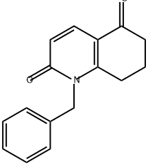 2,5(1H,6H)-Quinolinedione, 7,8-dihydro-1-(phenylmethyl)- Struktur