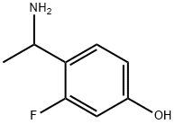 Phenol, 4-(1-aminoethyl)-3-fluoro- Struktur