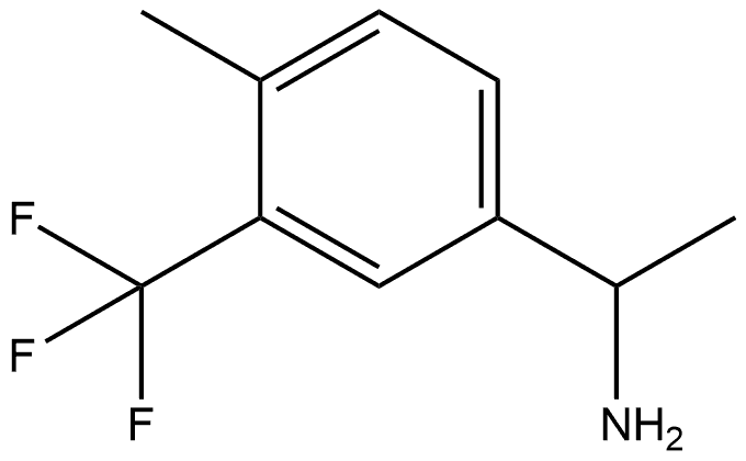 1-(4-Methyl-3-(trifluoromethyl)phenyl)ethanamine Struktur