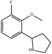 2-(3-fluoro-2-methoxyphenyl)pyrrolidine Struktur