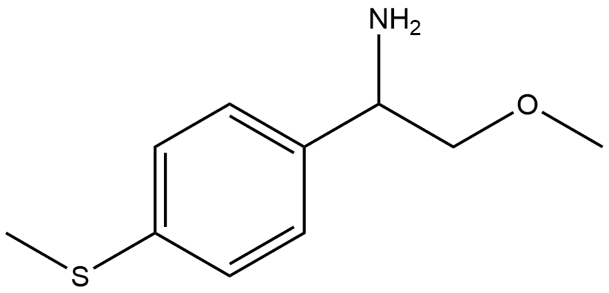 (R)-2-methoxy-1-(4-(methylthio)phenyl)ethan-1-amine Struktur