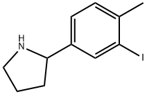 2-(3-iodo-4-methylphenyl)pyrrolidine Struktur