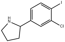 2-(3-chloro-4-iodophenyl)pyrrolidine Struktur