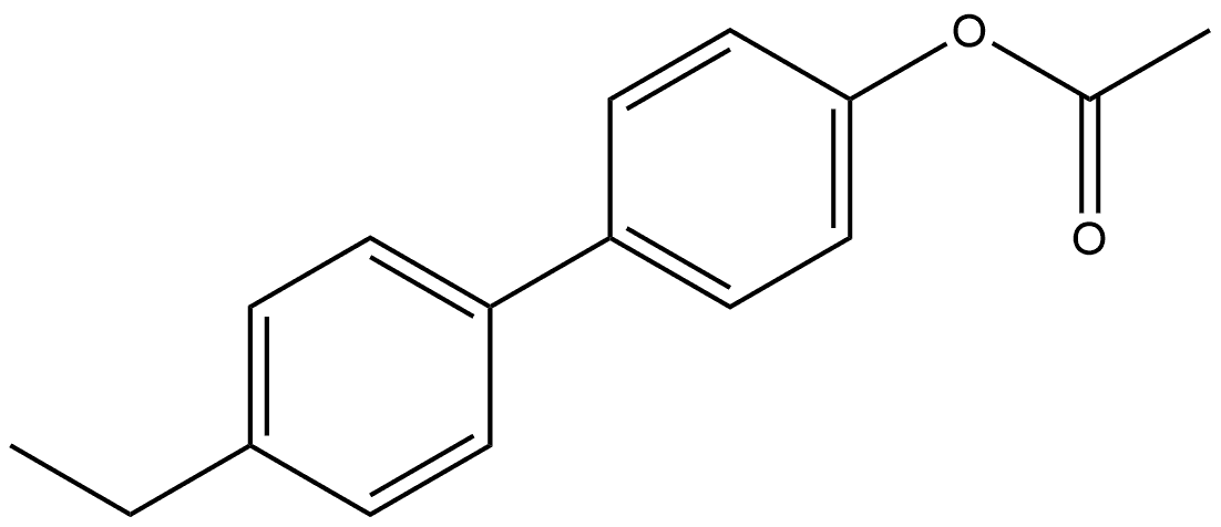 1,1'-Biphenyl]-4-ol, 4'-ethyl-, 4-acetate Struktur