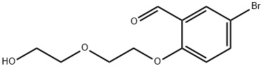 5-Bromo-2-[2-(2-hydroxyethoxy)ethoxy]benzaldehyde Struktur