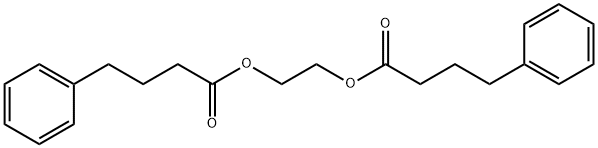 Benzenebutanoic acid, 1,2-ethanediyl ester Struktur