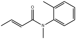 2-Butenamide, N-methyl-N-(2-methylphenyl)-, (E)- (9CI) Struktur