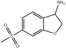 6-(Methylsulfonyl)-2,3-dihydrobenzo[B]furan-3-ylamine Struktur