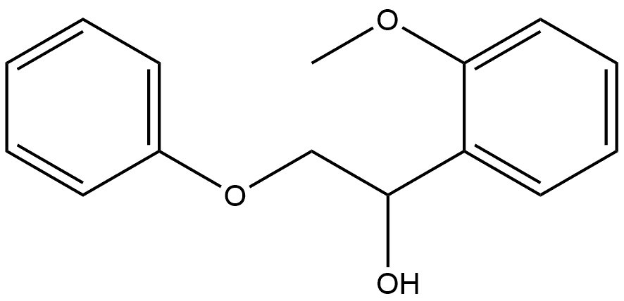 Benzenemethanol, 2-methoxy-α-(phenoxymethyl)- Struktur