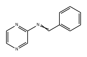 2-Pyrazinamine, N-(phenylmethylene)- Struktur