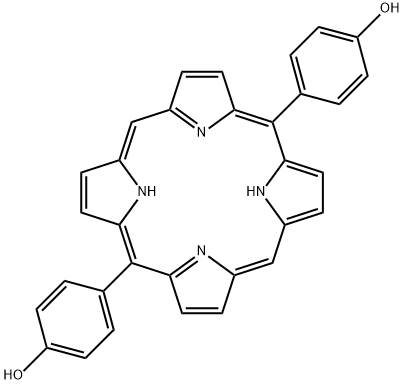 Phenol, 4,4'-(21H,23H-porphine-5,15-diyl)bis- Struktur