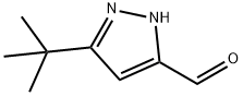 3-tert-butyl-1H-pyrazole-5-carbaldehyde Struktur