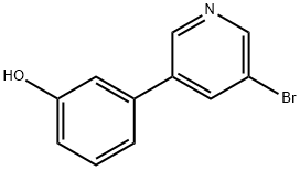 3-(5-Bromopyridin-3-yl)phenol Struktur