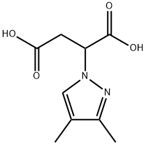 2-(N-3,4-dimethylpyrazole)succinic acid Struktur